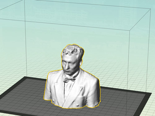 3D-Scan in Druckvorbereitung